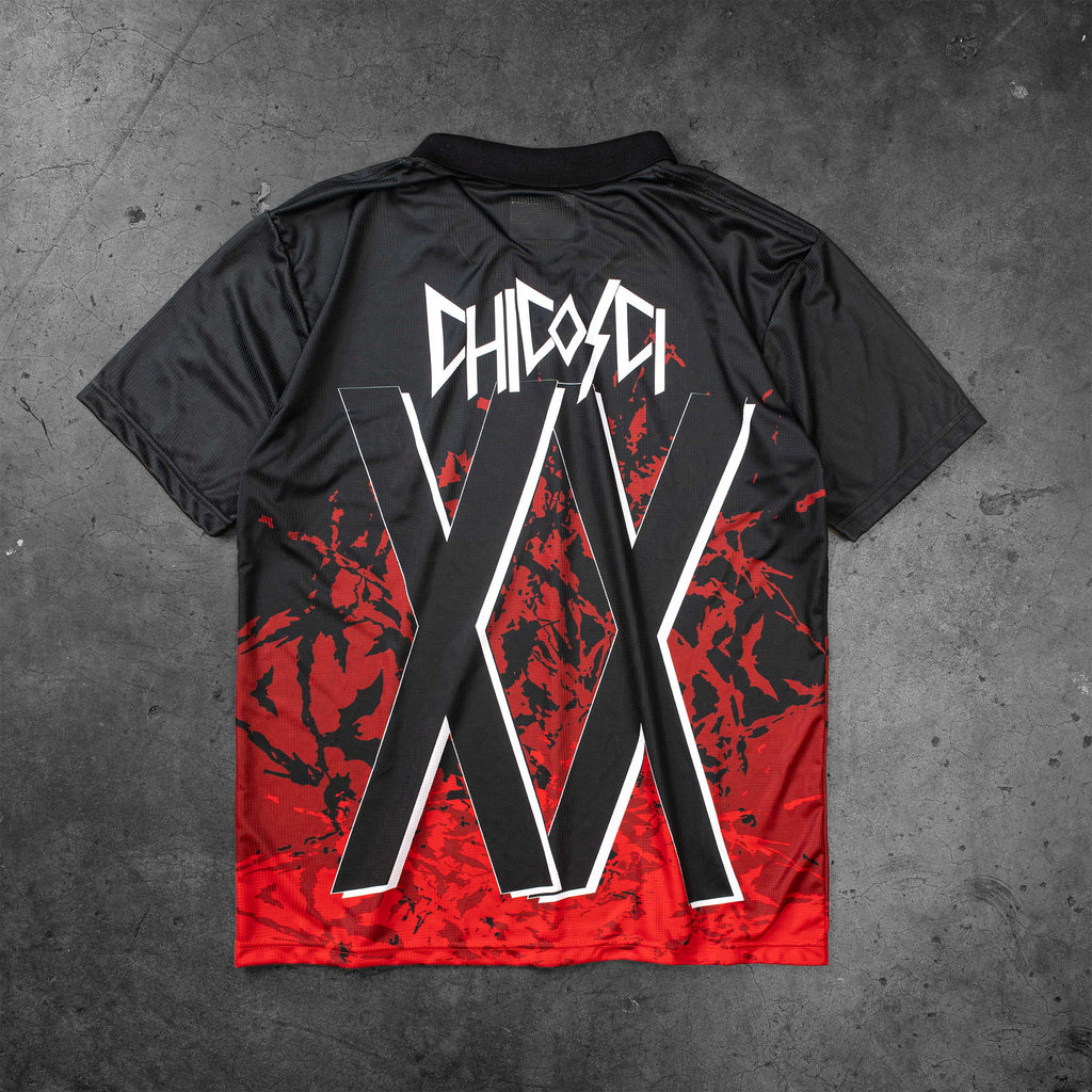 CHICOSCI JERSEY COLLAR RED
