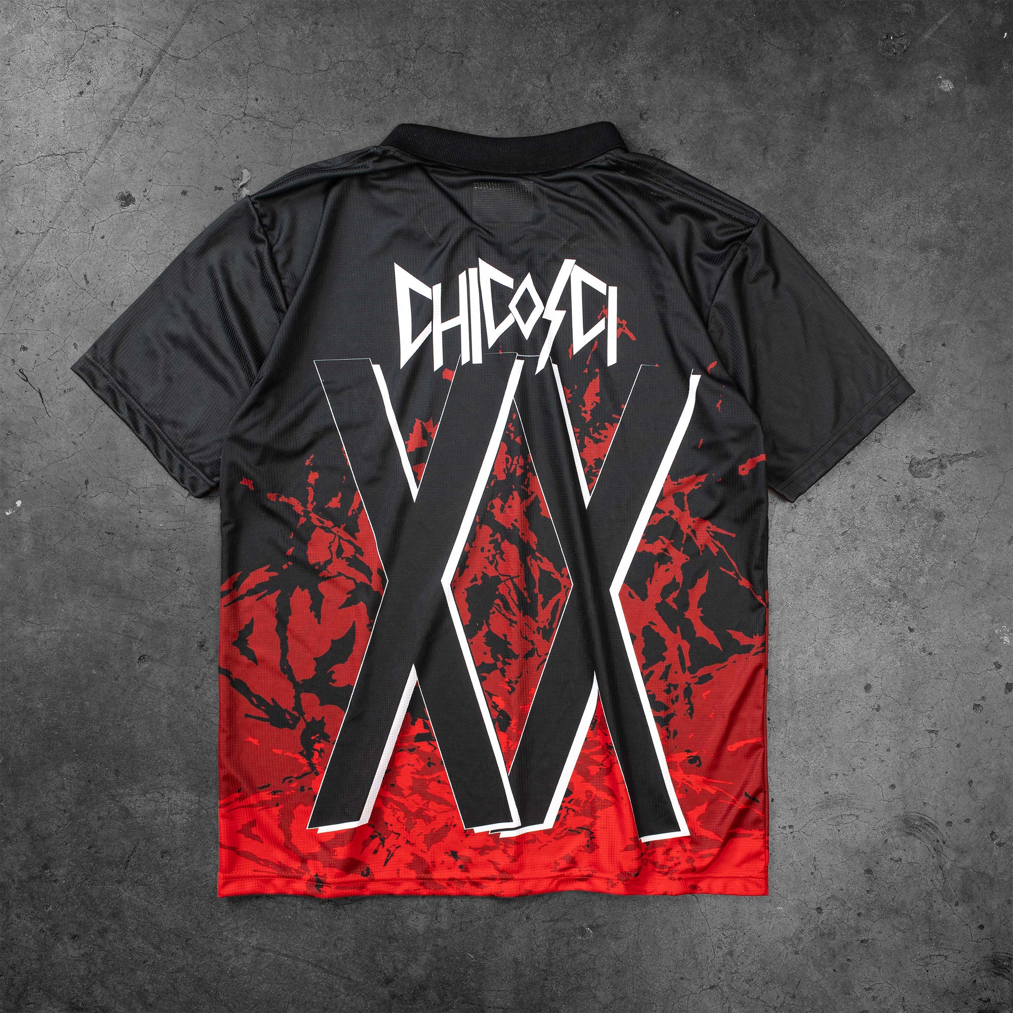 CHICOSCI JERSEY COLLAR RED