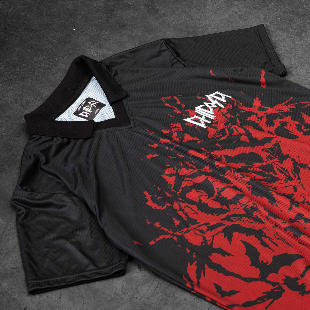 CHICOSCI JERSEY COLLAR RED